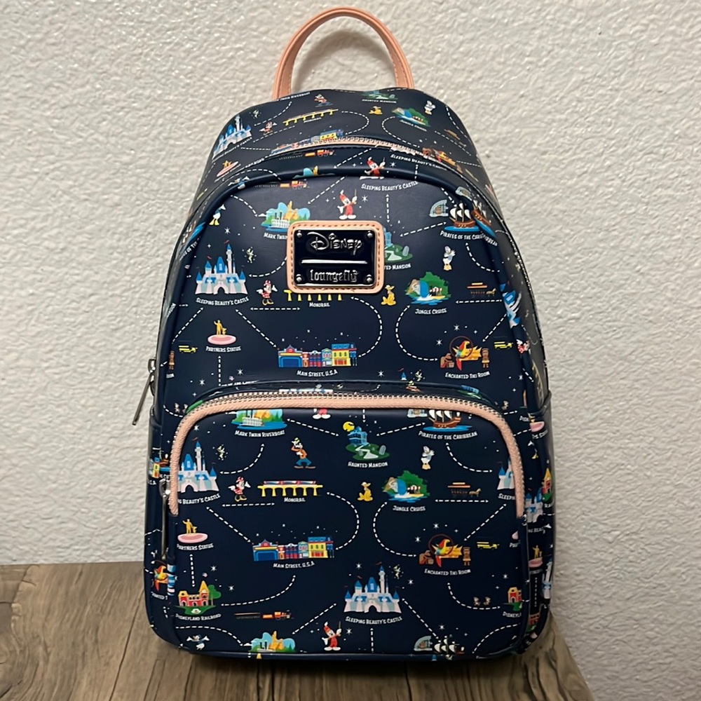Disneyland 65th Anniversary Loungefly Convertible Backpack